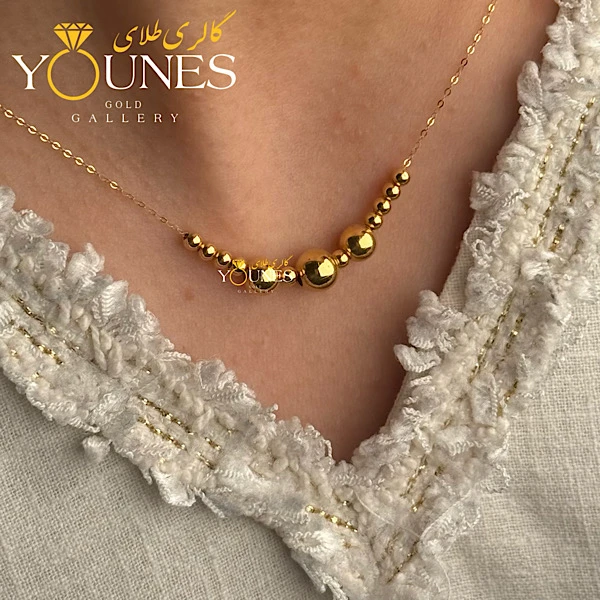 گردنبند تمام طلا گوی